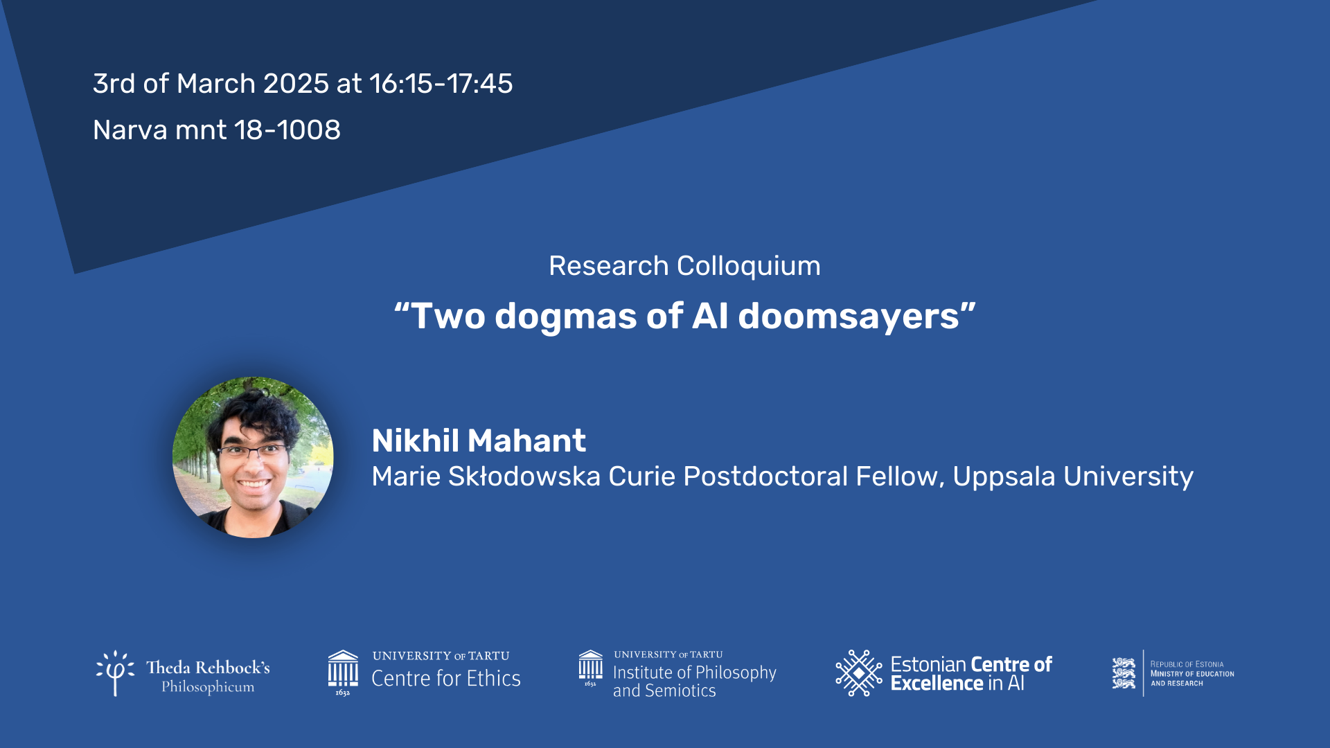 Nikhil Mahant lecture on dogmas of AI doomsayers